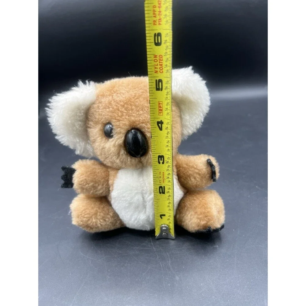 Vintage R. Dakin 1978 Koala Plush Stuffed Animal 5” Tan White Collectible